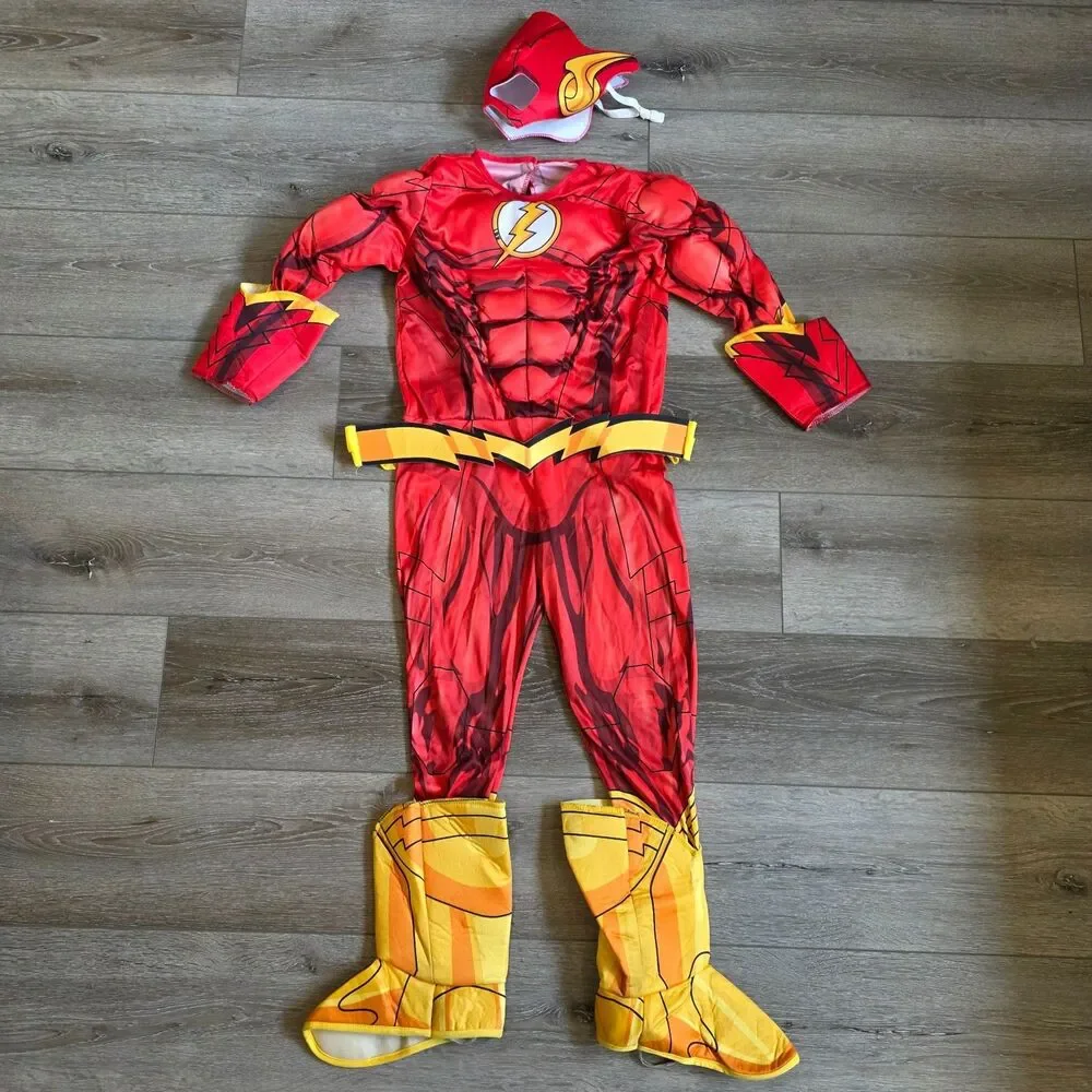 Justice League Rubie's DC Comics Deluxe Muscle Chest The Flash Child M 5-7